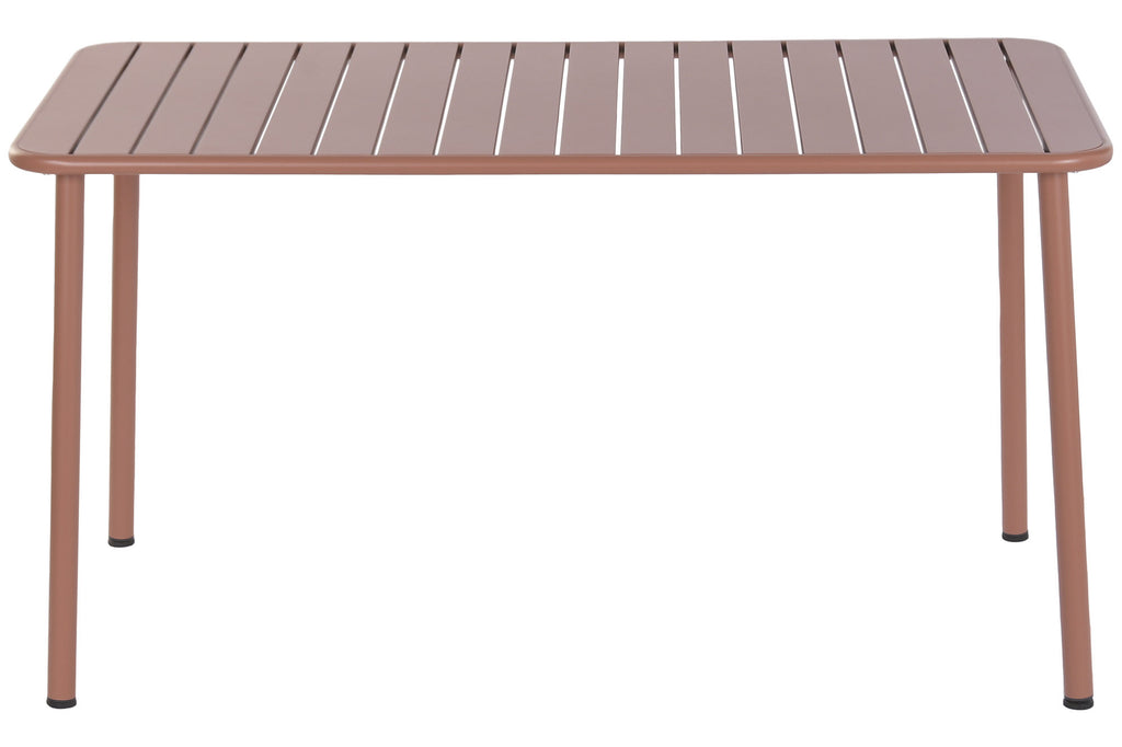 TABLE SET 5 PP HIERRO E-COAT 140X70X75 TERRACOTTA