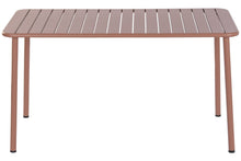 Laden Sie das Bild in den Galerie-Viewer, TABLE SET 5 PP HIERRO E-COAT 140X70X75 TERRACOTTA