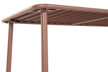 Laden Sie das Bild in den Galerie-Viewer, TABLE SET 5 PP HIERRO E-COAT 140X70X75 TERRACOTTA