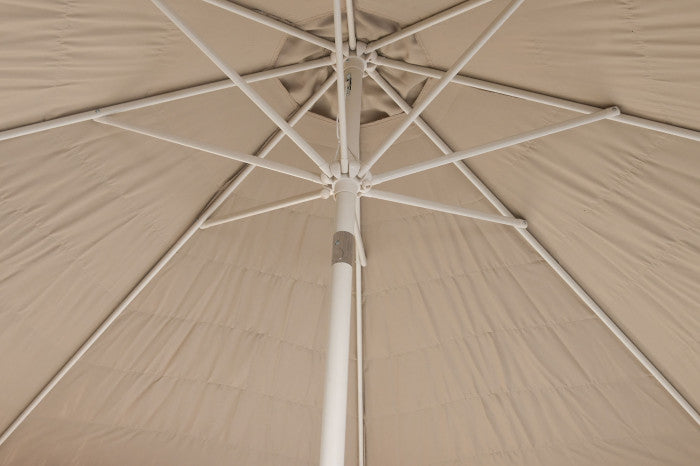 PARASOL STEEL 300X300X250 UV 50+ RECLINING BROWN