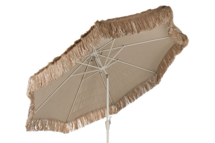 PARASOL STEEL 300X300X250 UV 50+ RECLINING BROWN