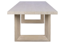 Laden Sie das Bild in den Galerie-Viewer, ELM/TRAVERTINE DINING TABLE