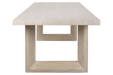 Laden Sie das Bild in den Galerie-Viewer, ELM/TRAVERTINE DINING TABLE