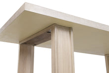 Laden Sie das Bild in den Galerie-Viewer, ELM/TRAVERTINE DINING TABLE