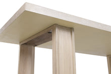 Laden Sie das Bild in den Galerie-Viewer, ELM/TRAVERTINE DINING TABLE