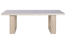 Laden Sie das Bild in den Galerie-Viewer, ELM/TRAVERTINE DINING TABLE