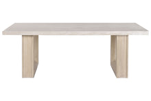 Laden Sie das Bild in den Galerie-Viewer, ELM/TRAVERTINE DINING TABLE