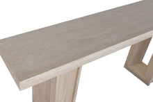 Load image into Gallery viewer, CONSOLE TABLE ELM MARBLE TRAVERTINE 180X38X76