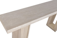Load image into Gallery viewer, CONSOLE TABLE ELM MARBLE TRAVERTINE 180X38X76