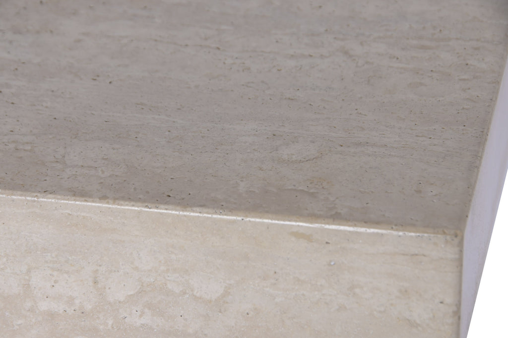 CONSOLE TABLE ELM MARBLE TRAVERTINE 180X38X76
