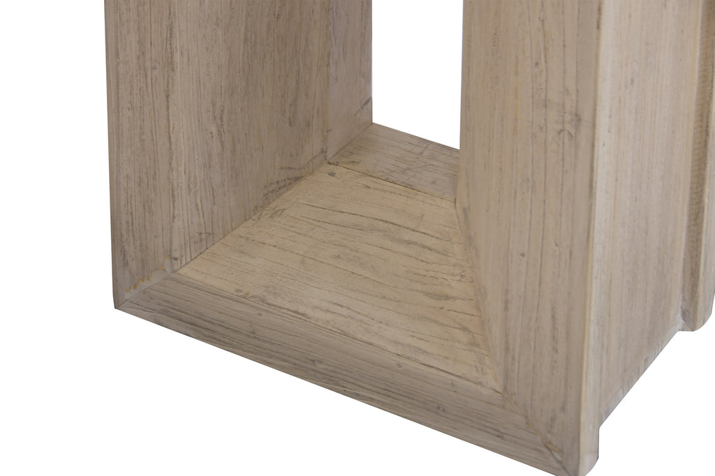 CONSOLE TABLE ELM MARBLE TRAVERTINE 180X38X76