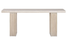 Load image into Gallery viewer, CONSOLE TABLE ELM MARBLE TRAVERTINE 180X38X76