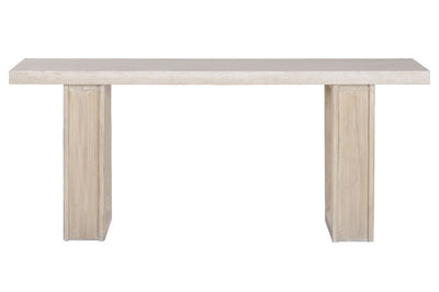 CONSOLE TABLE ELM MARBLE TRAVERTINE 180X38X76