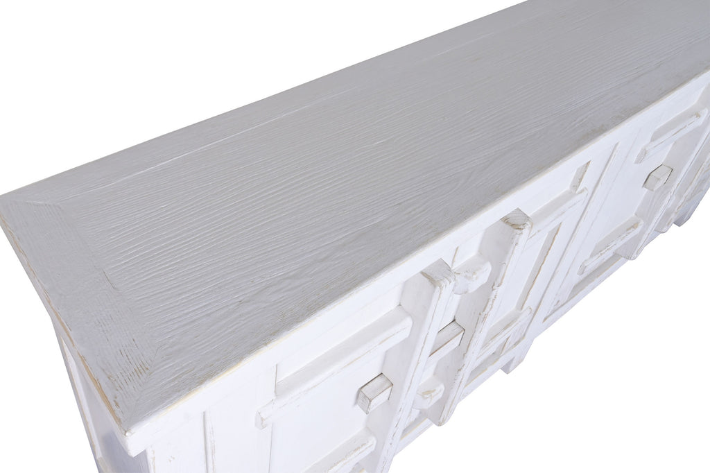 SIDEBOARD ELM 230X48X96 WHITE