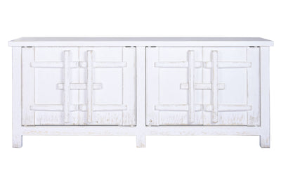 SIDEBOARD ELM 230X48X96 WHITE