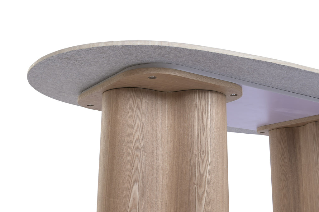 TABLE MDF GRANITE 180X90X75 LIGHT BROWN