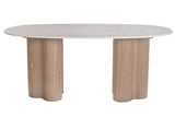 TABLE MDF GRANITE 180X90X75 LIGHT BROWN