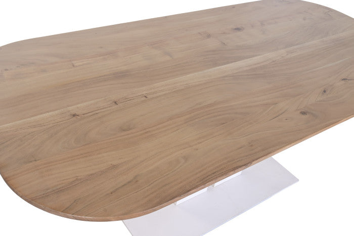 TABLE ACACIA METAL 240X110X76
