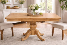 Laden Sie das Bild in den Galerie-Viewer, TABLE RECYCLED WOOD ELM 130X130X78 190x130 NATURAL