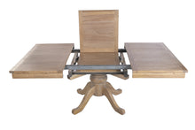 Cargar imagen en el visor de la galería, EXTENDABLE TABLE RECYCLED WOOD ELM 130X130X78 190x130 NATURAL