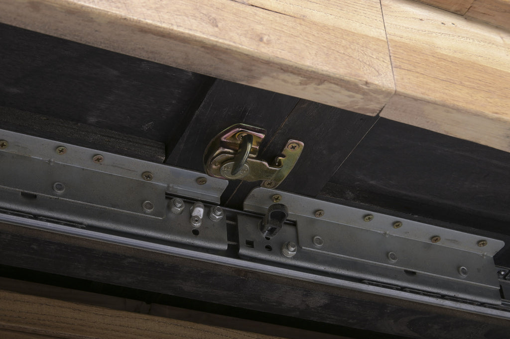 EXTENDABLE TABLE RECYCLED WOOD ELM 130X130X78 190x130 NATURAL