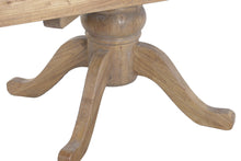 Cargar imagen en el visor de la galería, EXTENDABLE TABLE RECYCLED WOOD ELM 130X130X78 190x130 NATURAL
