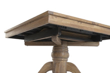 Cargar imagen en el visor de la galería, EXTENDABLE TABLE RECYCLED WOOD ELM 130X130X78 190x130 NATURAL