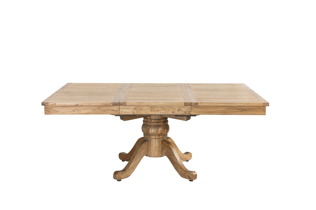 TABLE RECYCLED WOOD ELM 130X130X78 190x130 NATURAL