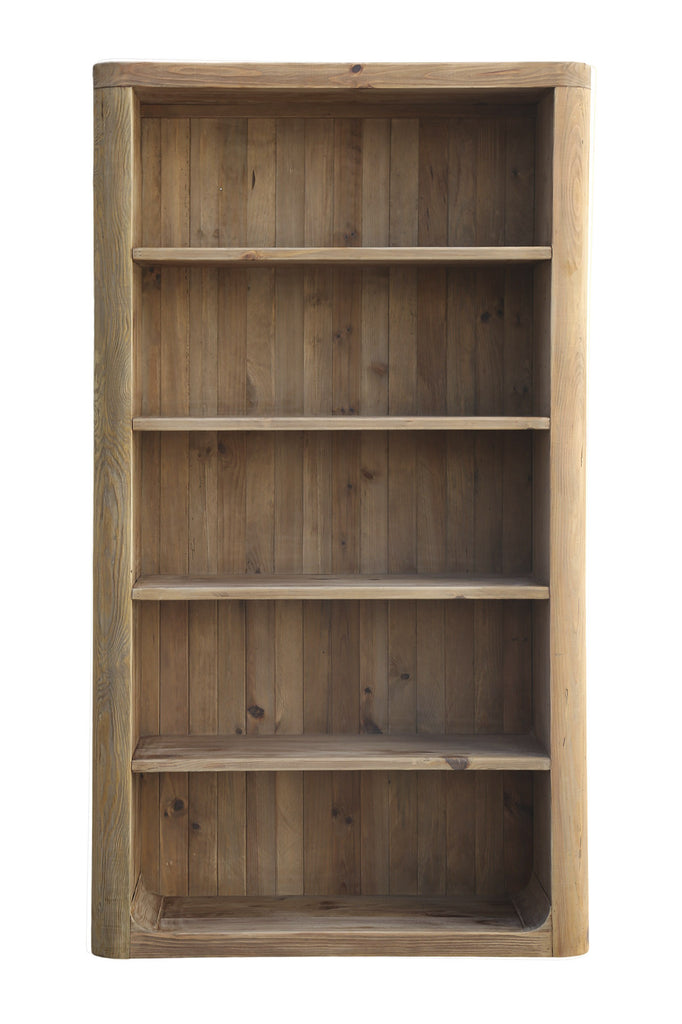 BOOKCASE RECYCLED WOOD PINE TREE 120X45X210