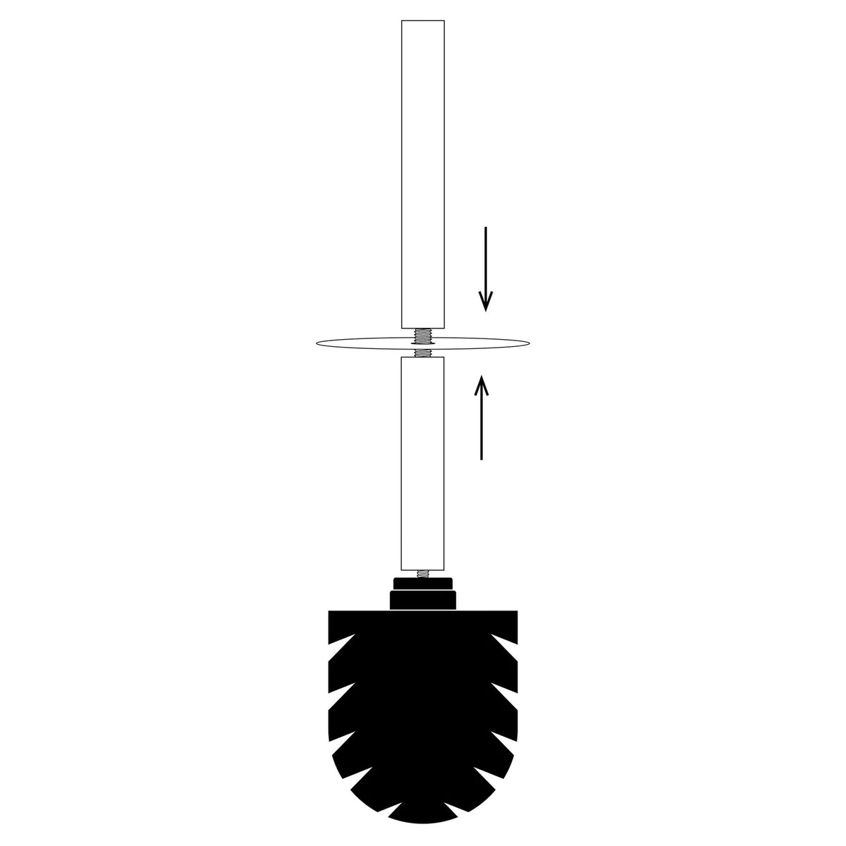 LOTUS Toilet Brush Holder, frost green
