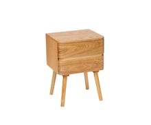 Cargar imagen en el visor de la galería, PINE BEDSIDE TABLE 40X34X55CM