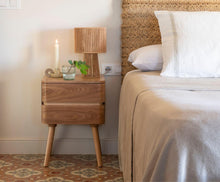 Load image into Gallery viewer, PINE BEDSIDE TABLE 40X34X55CM