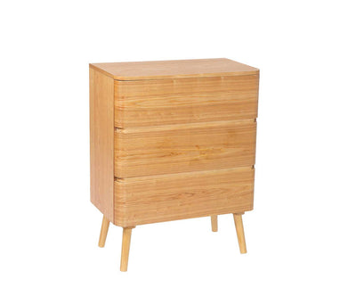PINE WOOD DRAWER CHEST 65X35X82CM