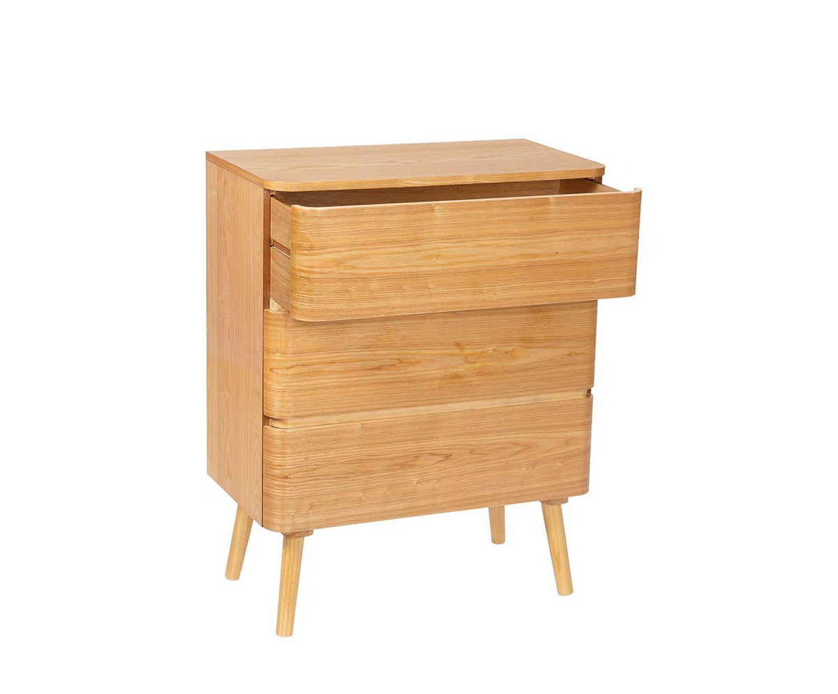 PINE WOOD DRAWER CHEST 65X35X82CM