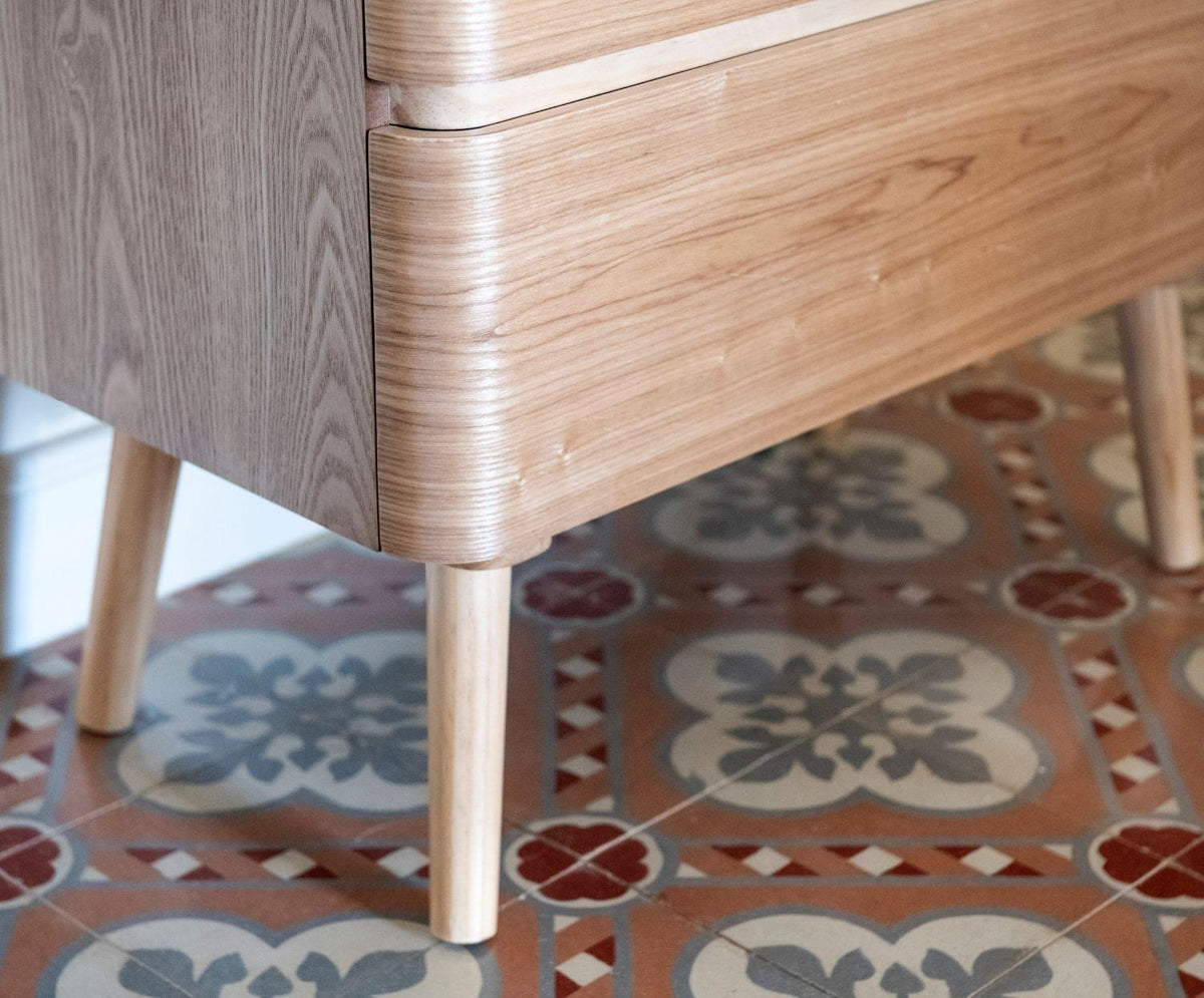 PINE WOOD DRAWER CHEST 65X35X82CM