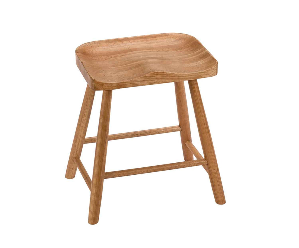 OAK STOOL 42X32X45CM