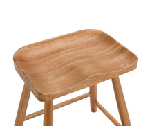 Load image into Gallery viewer, OAK STOOL 42X32X45CM