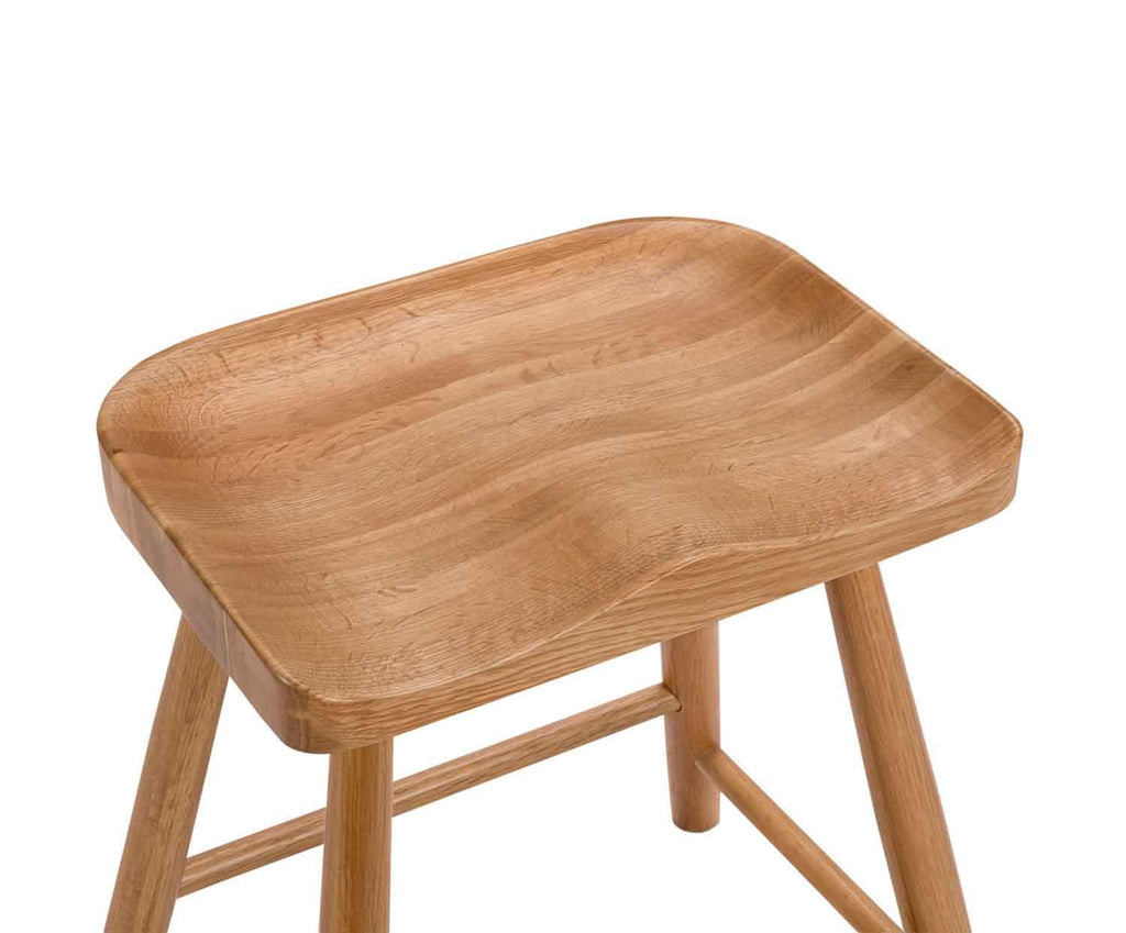 OAK BAR STOOL 60X72X75CM