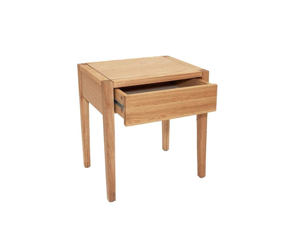 OAK WOOD BEDSIDE TABLE 45X35X50CM