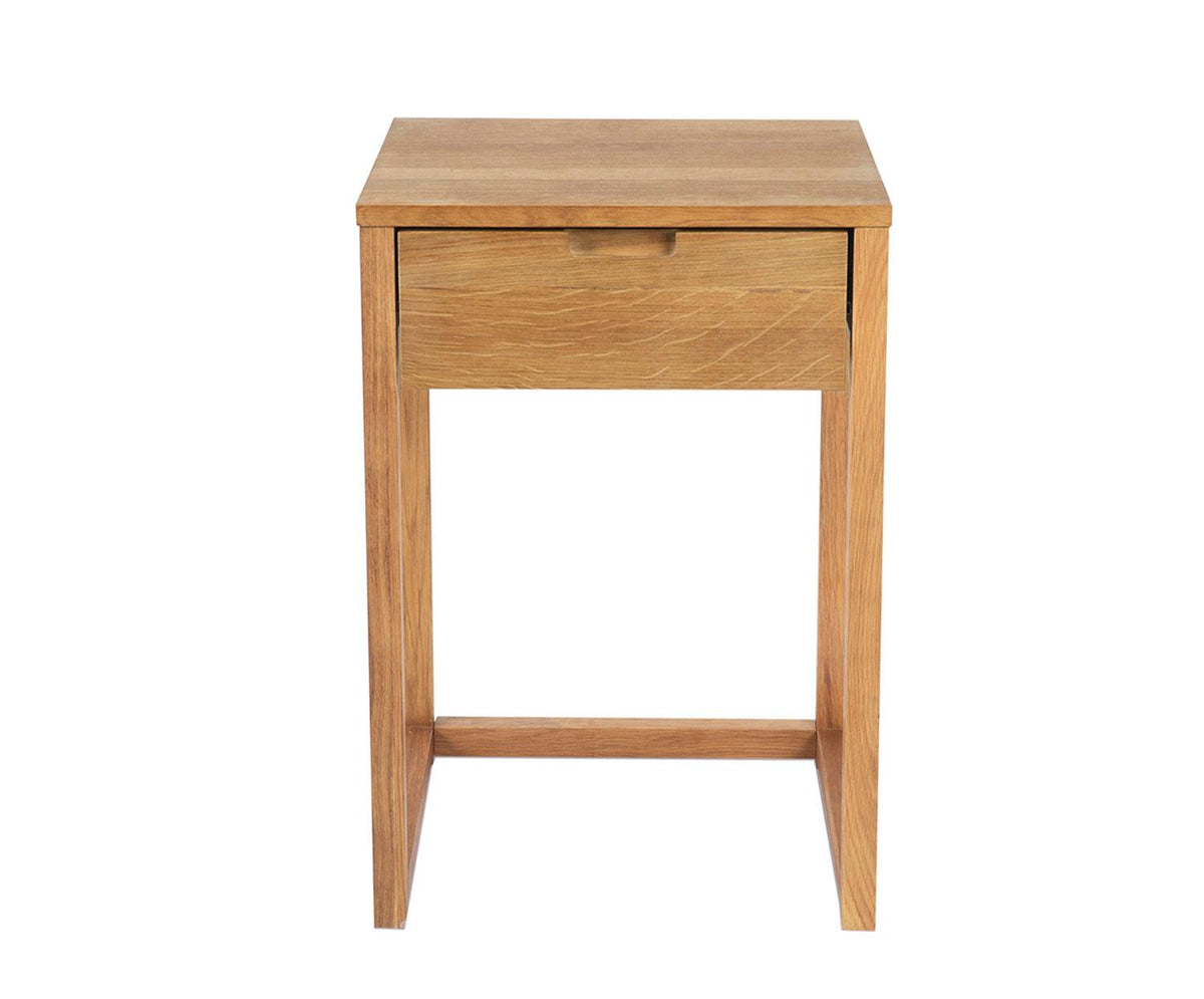 OAK WOOD BEDSIDE TABLE 45X40X60CM