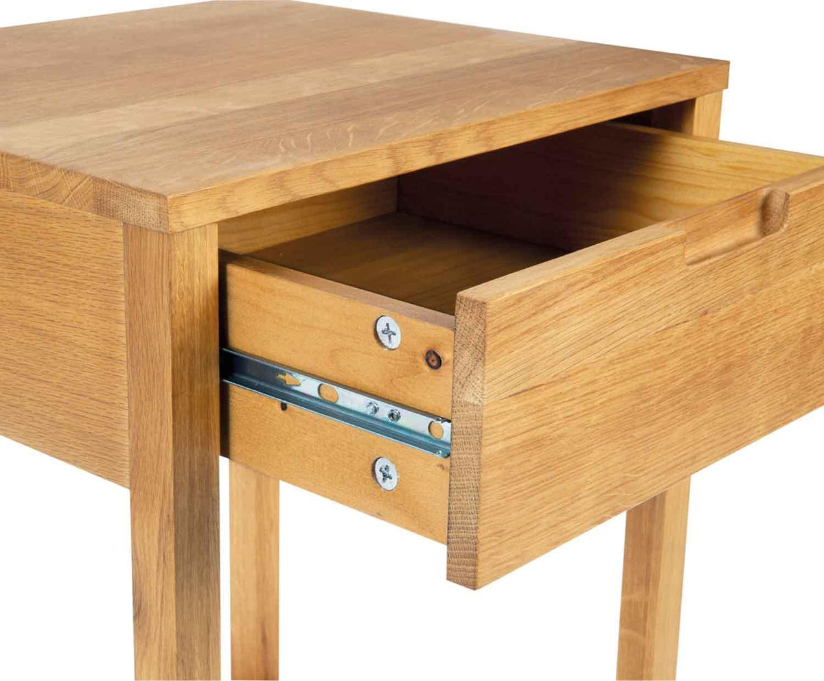 OAK WOOD BEDSIDE TABLE 45X40X60CM