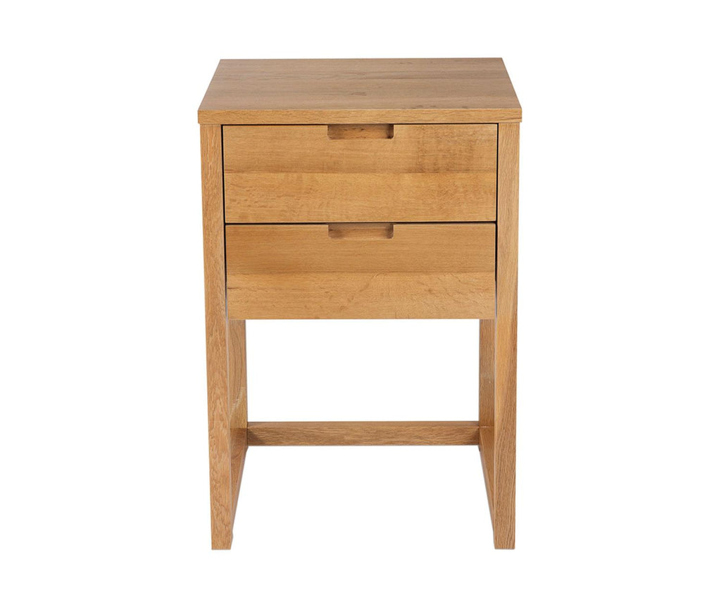 OAK WOOD BEDSIDE TABLE 45X40X60CM