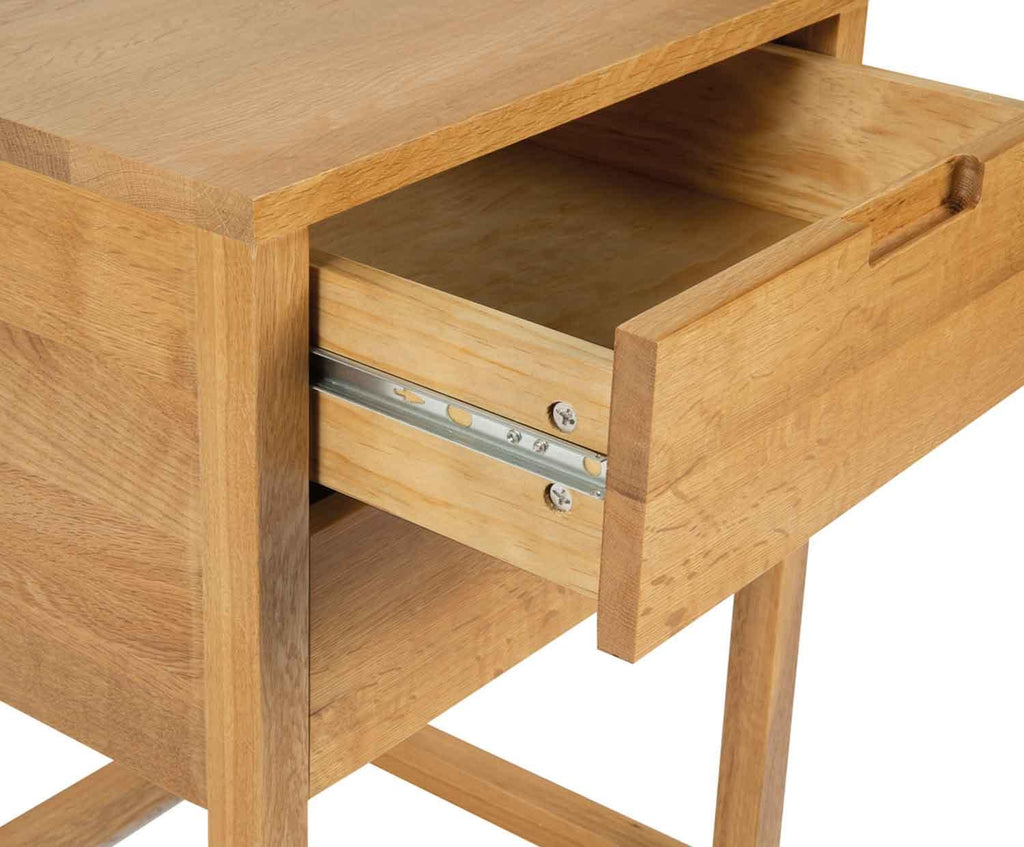 OAK WOOD BEDSIDE TABLE 45X40X60CM