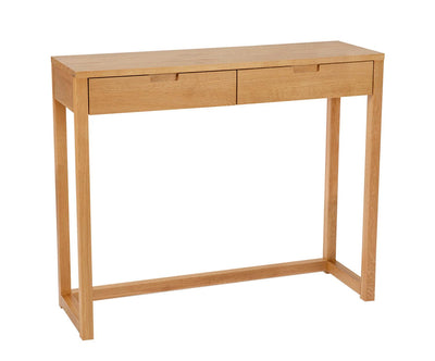 OAK WOOD CONSOLE TABLE 100X32X75CM