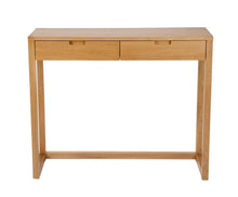 Laden Sie das Bild in den Galerie-Viewer, OAK WOOD CONSOLE TABLE 100X32X75CM