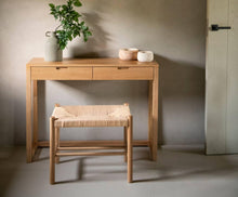 Load image into Gallery viewer, OAK WOOD CONSOLE TABLE 100X32X75CM