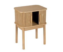 Load image into Gallery viewer, ASH/PINE BEDSIDE TABLE 40X30X53CM
