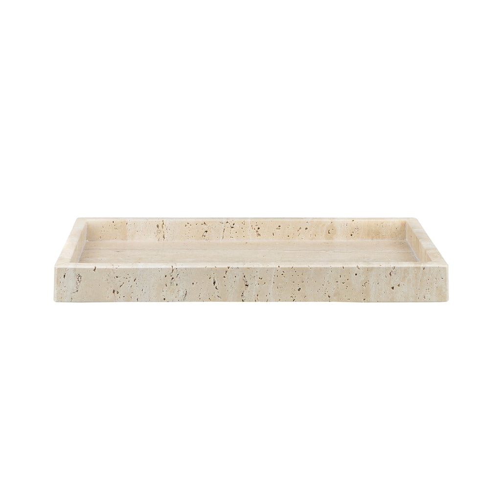 TRAVERTINE tray, large