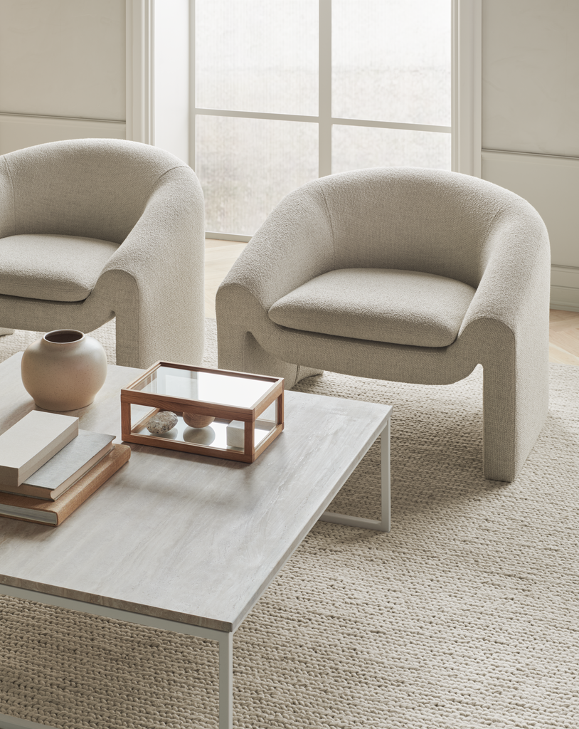 Mielo Armchair Revi - Bouclé & texture, Ivory