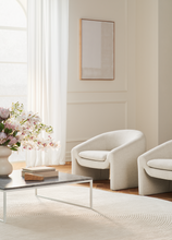 Charger l&#39;image dans la galerie, Mielo Armchair Revi - Bouclé &amp; texture, Ivory
